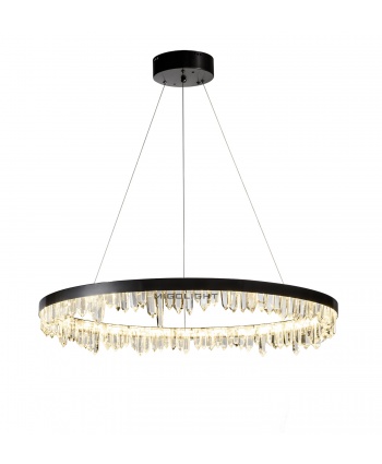 天然水晶不锈钢吊灯