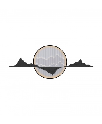 新中式月圆江山装饰画